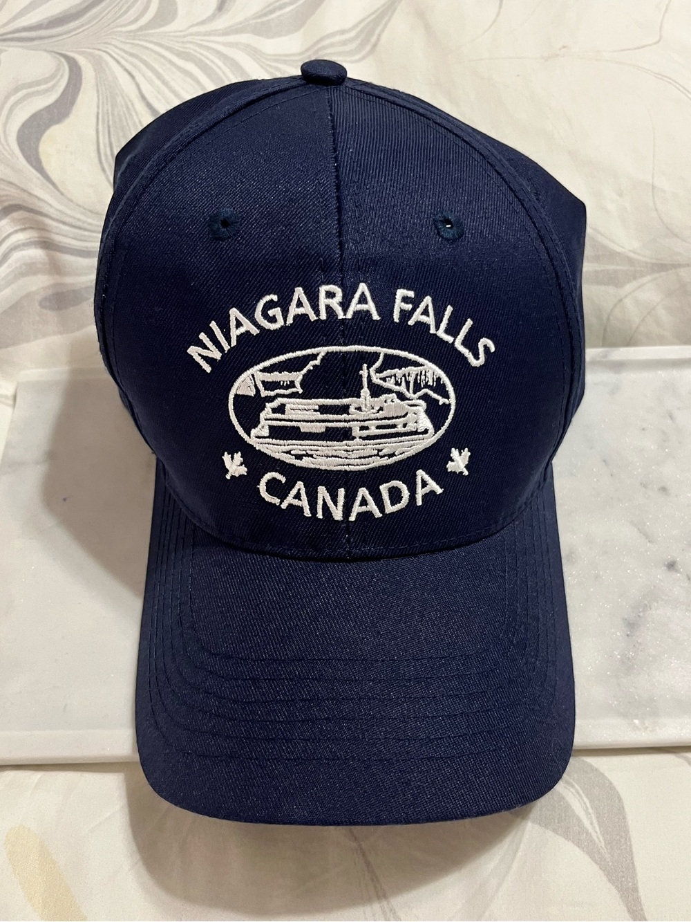 Niagara Falls Canada Navy Embroidered Baseball Cap